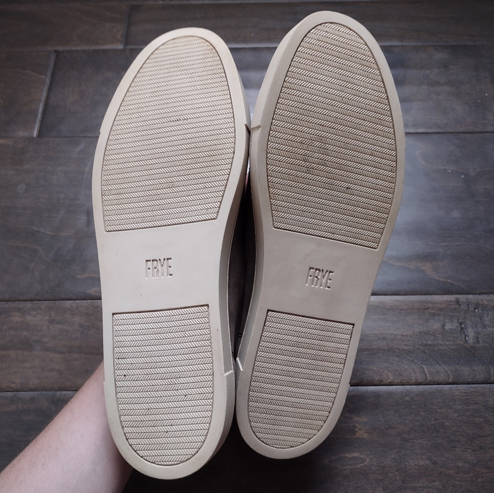 Frye Gemma Low Top Suede Leather Sneakers - Picture 10 of 15